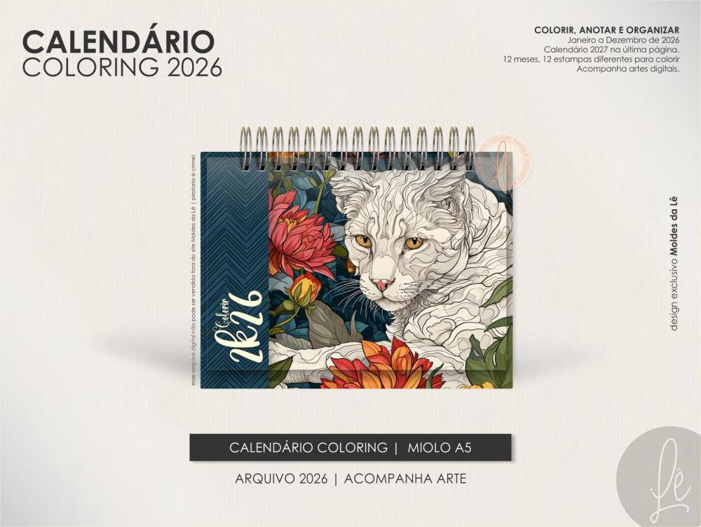 Arquivo de corte Calendário 2026