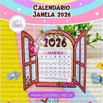 Arquivo de corte Calendário 2026