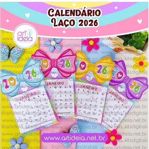 Arquivo de corte Calendário 2026