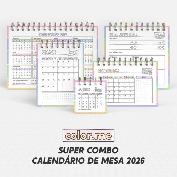 Arquivo de corte Calendário 2026