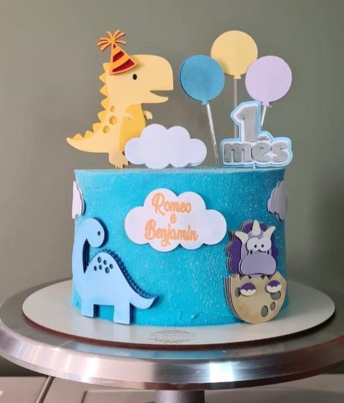 Arquivo de corte topo de bolo Dinossauro