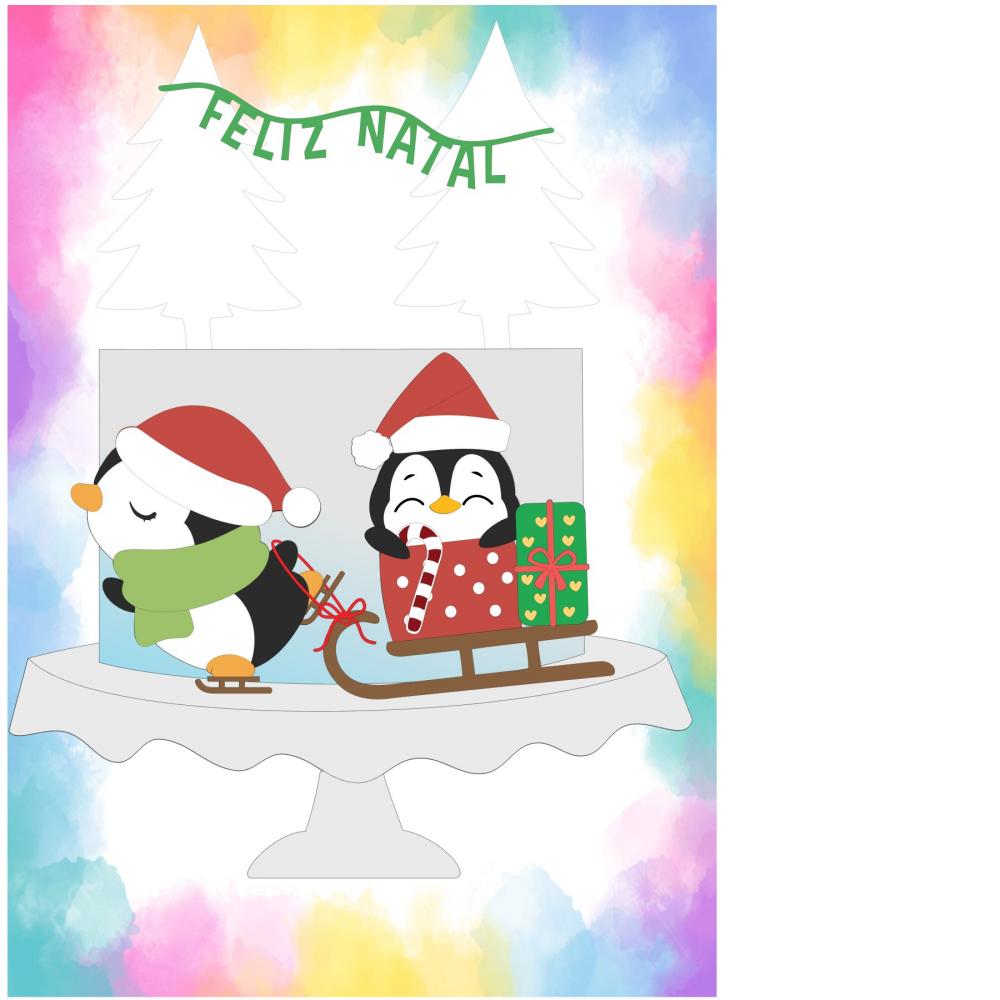 Arquivo de corte topo de bolo Natal