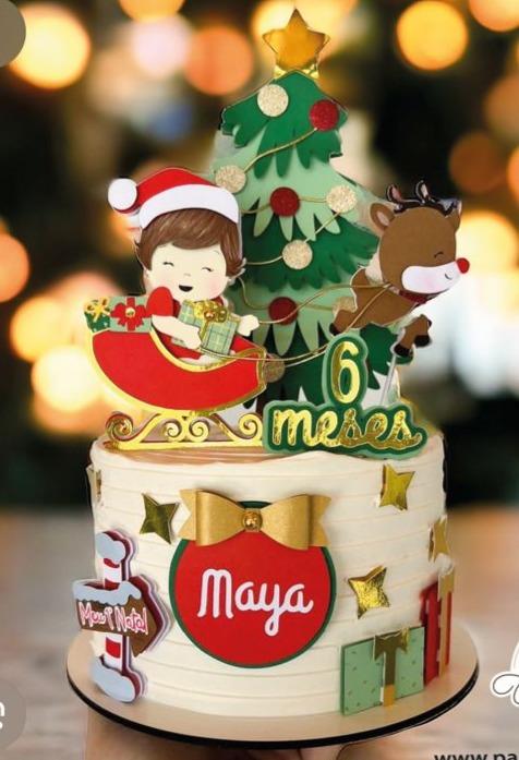 Arquivo de corte topo de bolo Natal