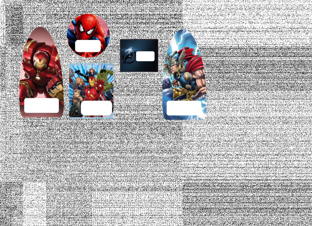 Arquivo de corte Etiqueta Escolar Avengers