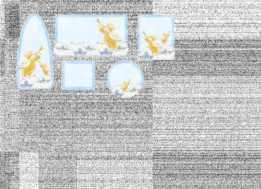 Arquivo de corte Etiqueta Escolar Anjinhos