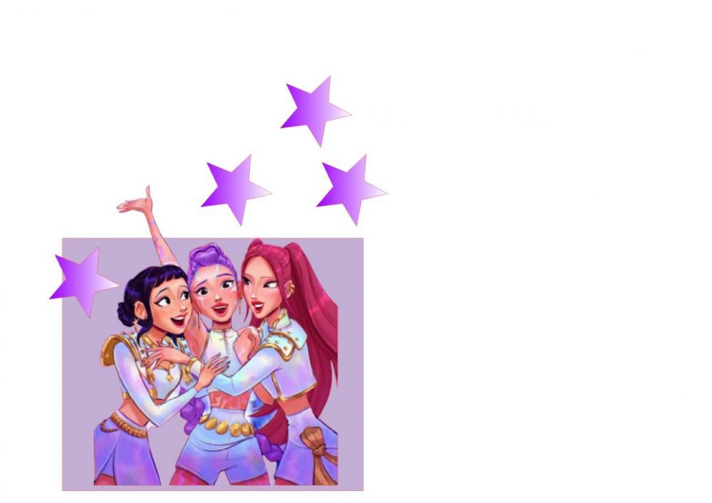 Topo de Bolo KPOP Demon Hunters