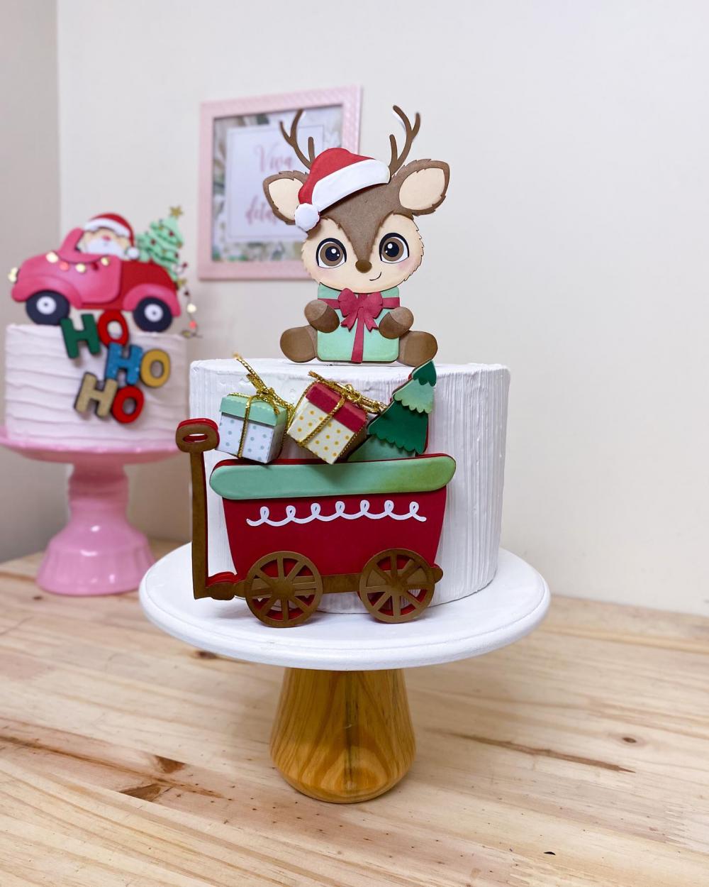 Arquivo de corte topo de bolo Natal