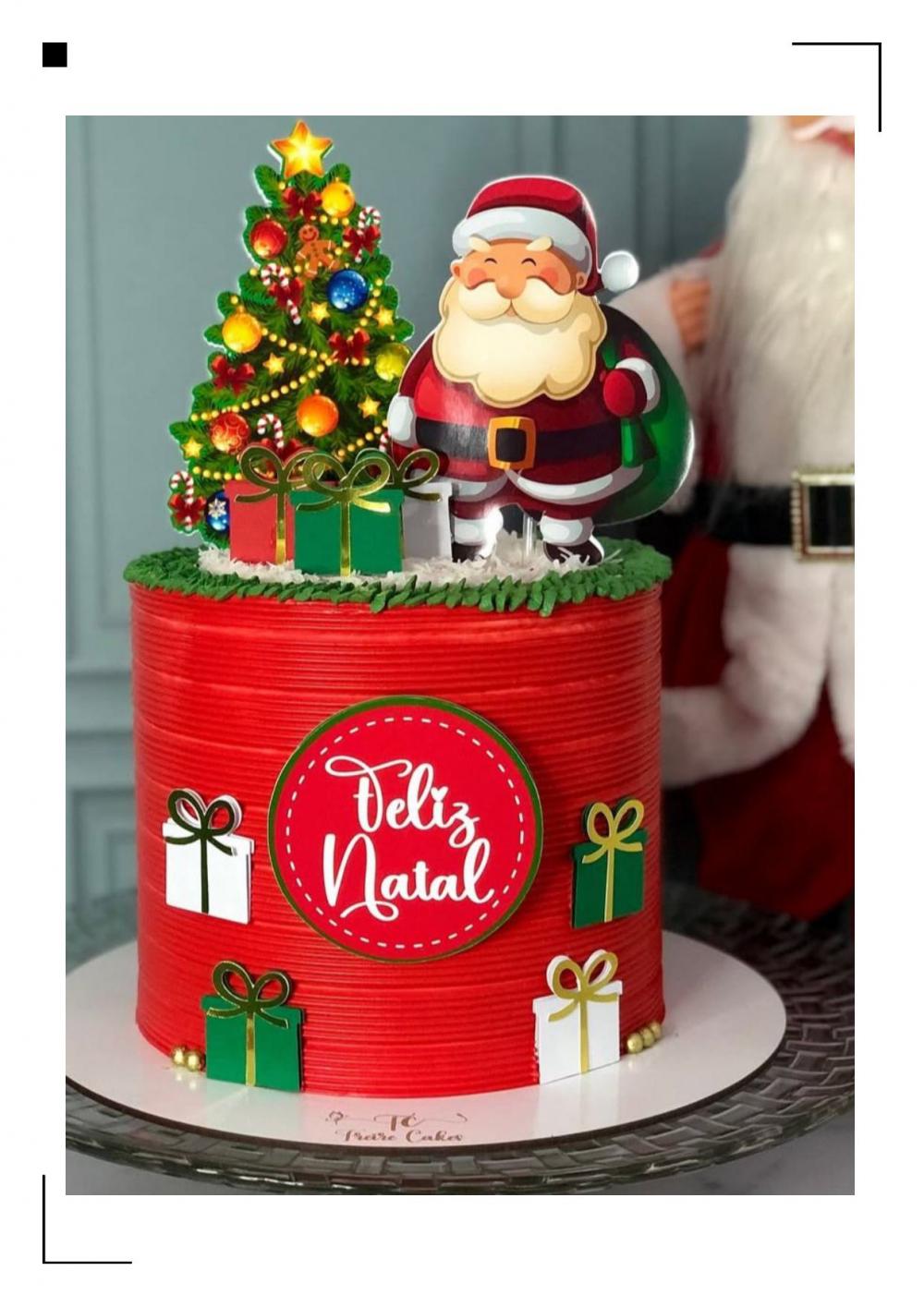 Arquivo de corte topo de bolo Natal