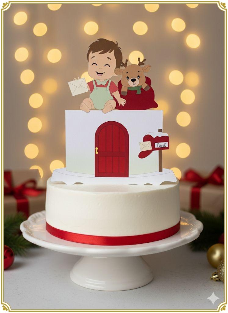 Arquivo de corte topo de bolo Natal