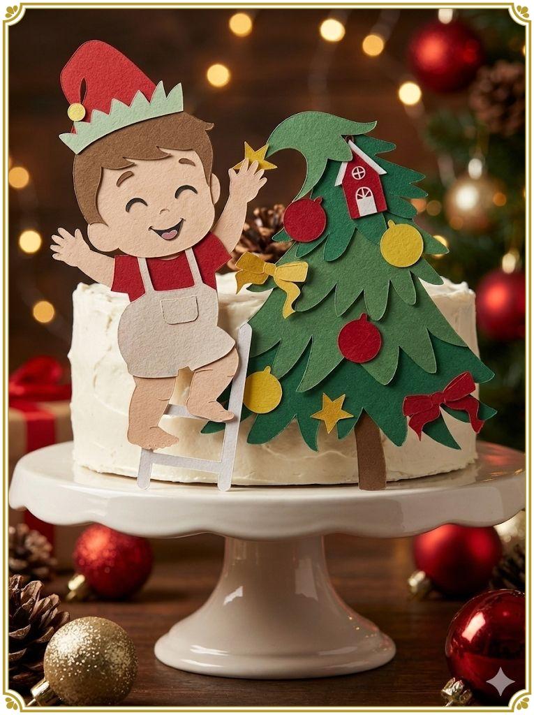 Arquivo de corte topo de bolo Natal