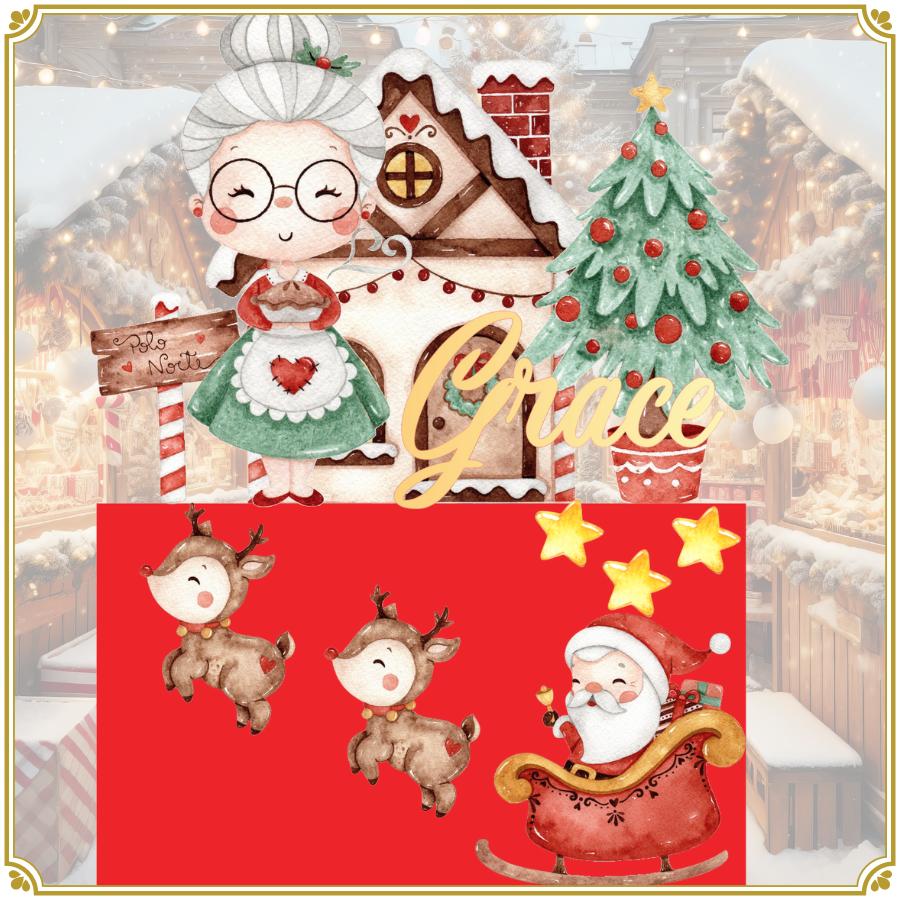 Arquivo de corte topo de bolo Natal