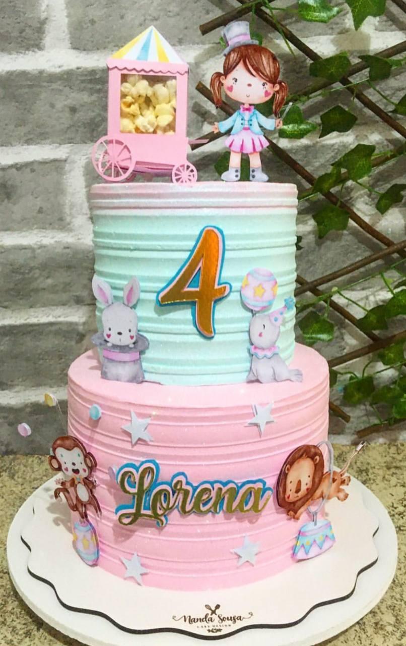 Arquivo de corte topo de bolo Circo