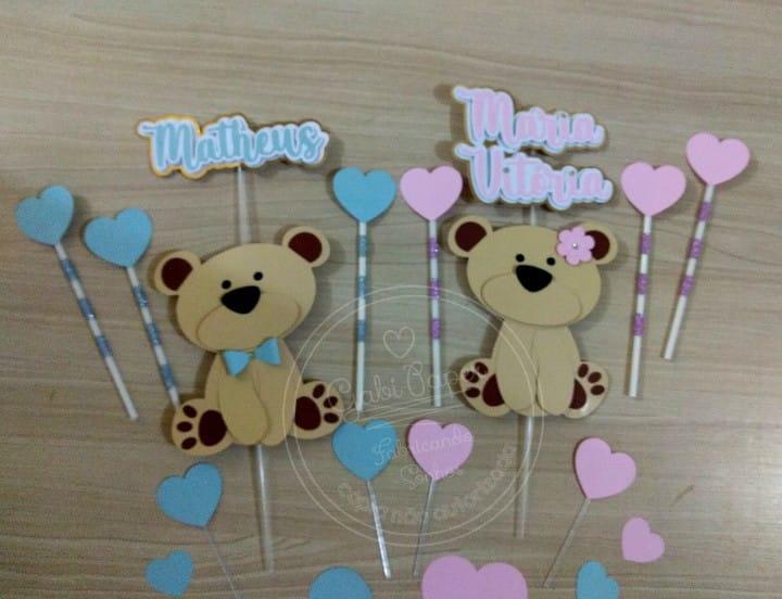 Arquivo de corte topo de bolo Ursinha