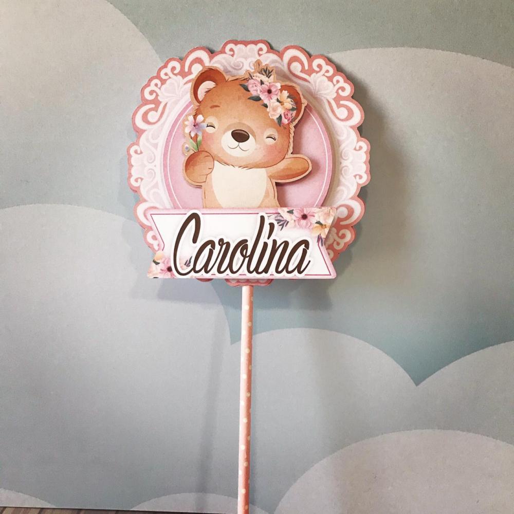 Arquivo de corte topo de bolo Ursinha