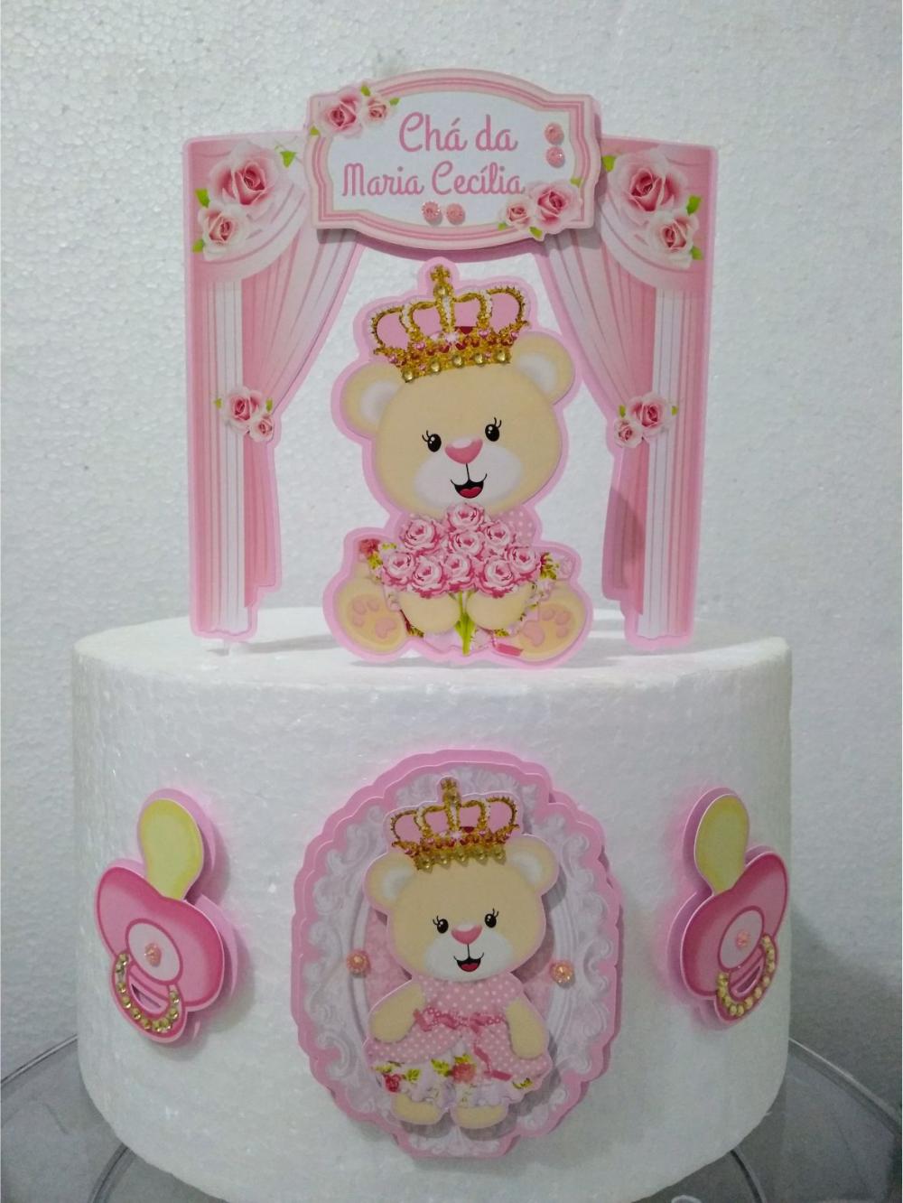 Arquivo de corte topo de bolo Ursinha