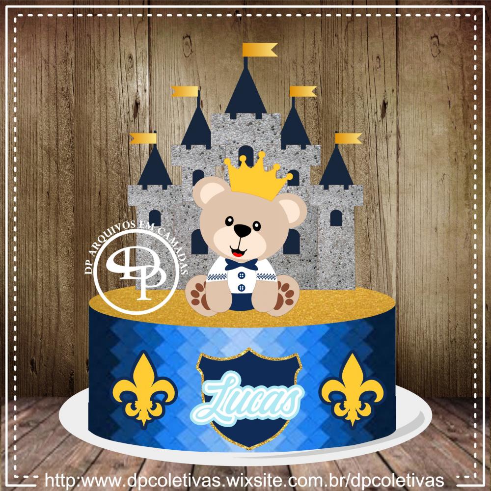 Arquivo de corte topo de bolo Ursinho