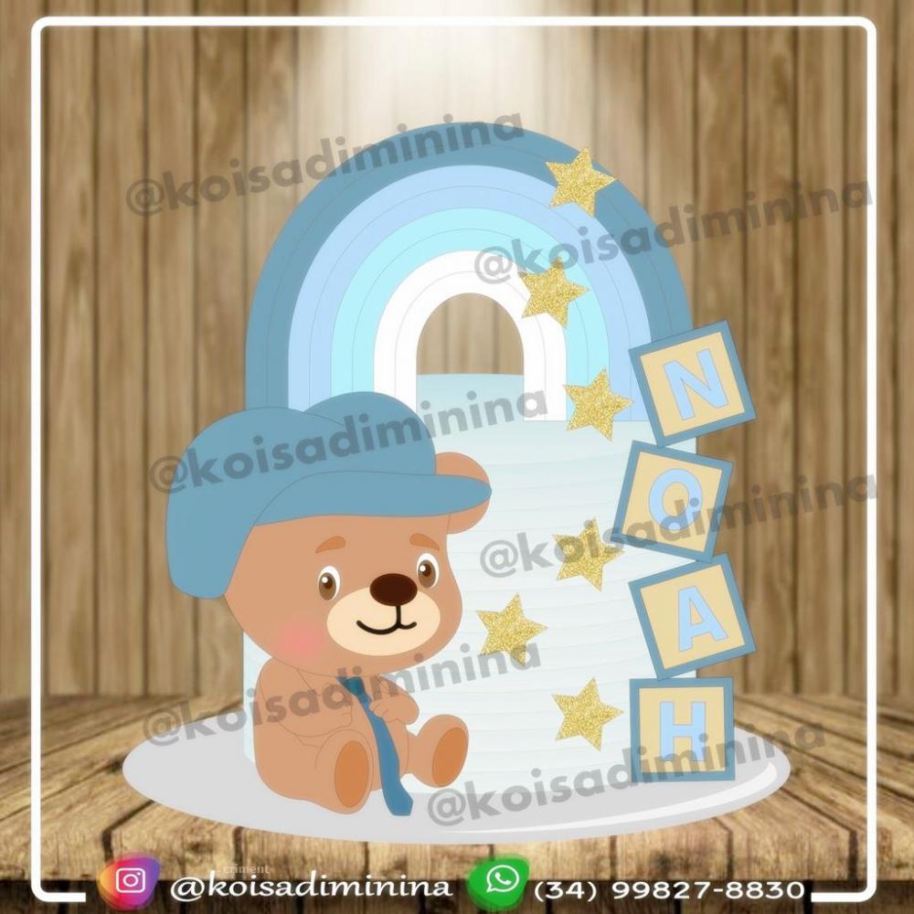 Arquivo de corte topo de bolo Ursinho