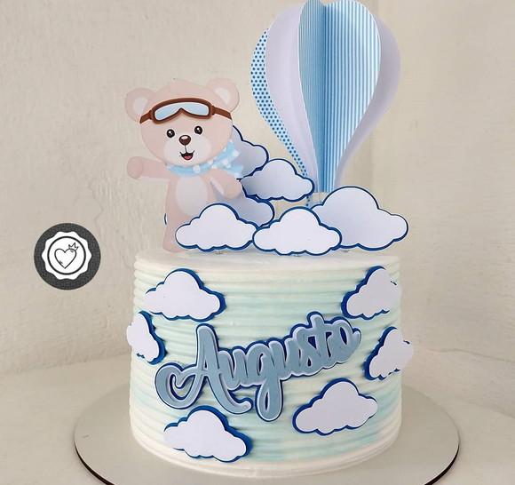 Arquivo de corte topo de bolo Ursinho