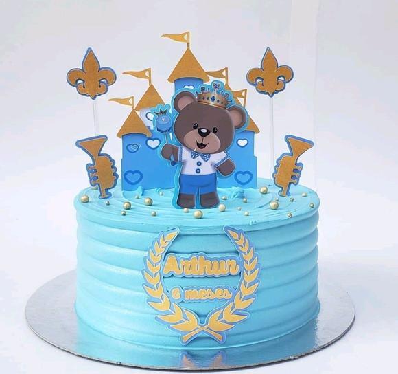 Arquivo de corte topo de bolo Ursinho