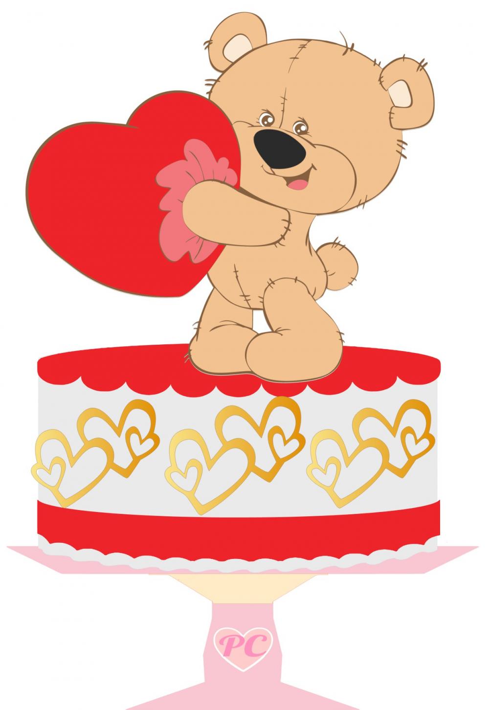 Arquivo de corte topo de bolo Ursinho