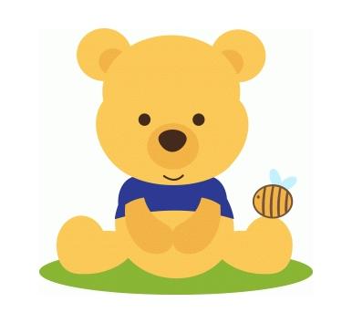 Arquivo de corte topo de bolo Ursinho