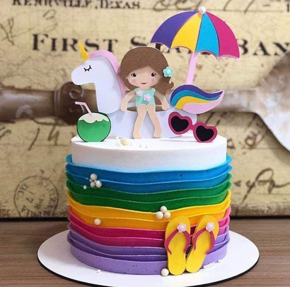 Arquivo de corte topo de bolo Unicórnio