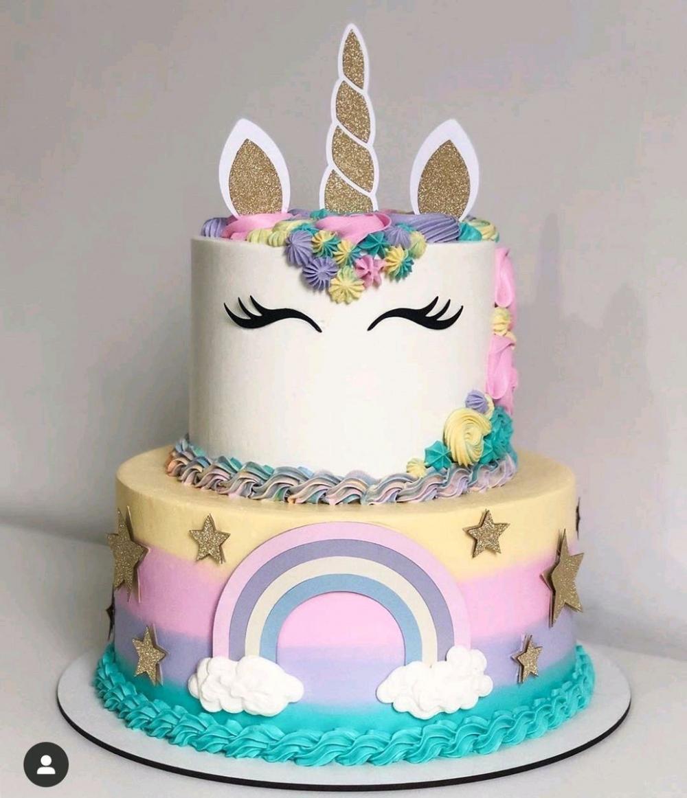 Arquivo de corte topo de bolo Unicórnio