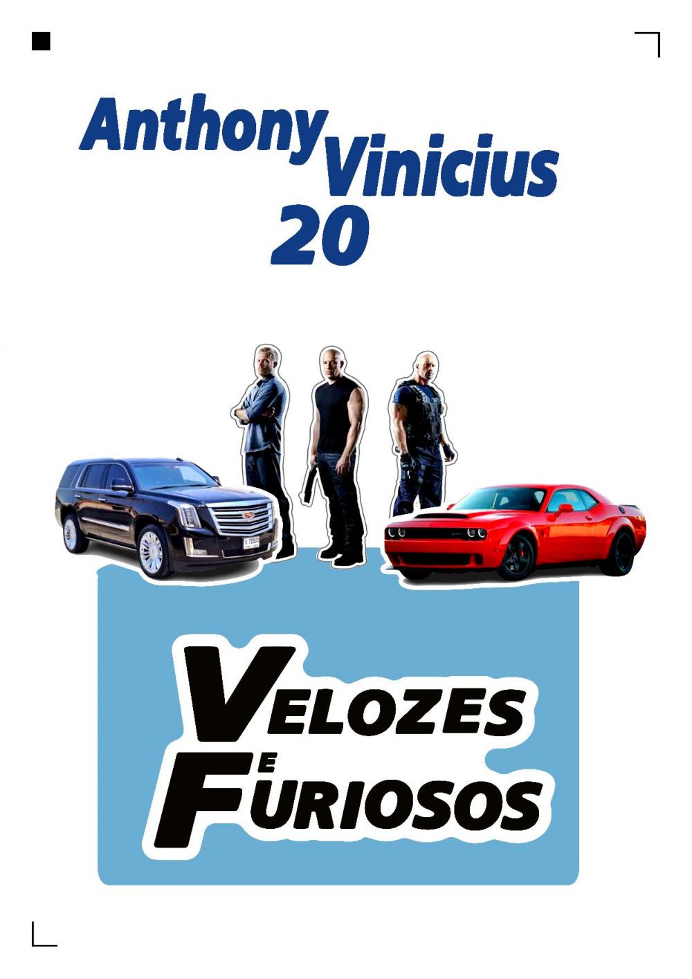 Arquivo de corte topo de bolo Velozes e furiosos