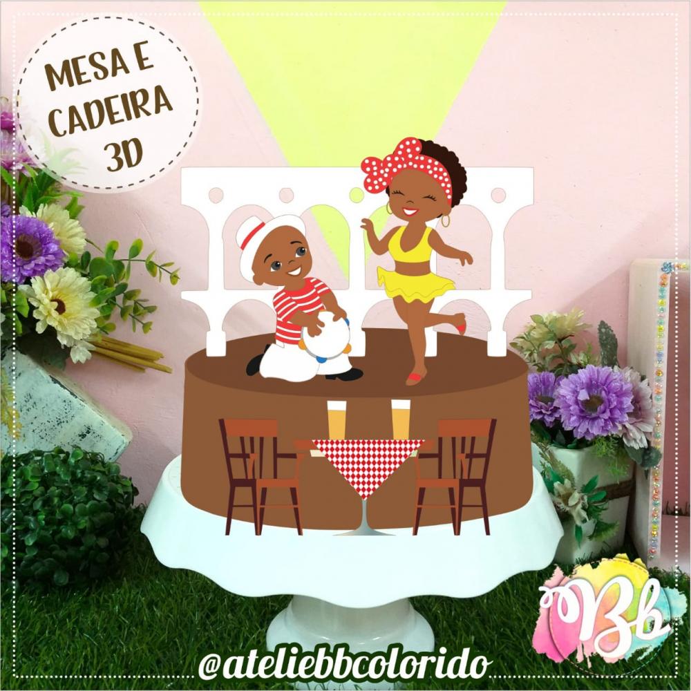 Arquivo de corte topo de bolo Samba