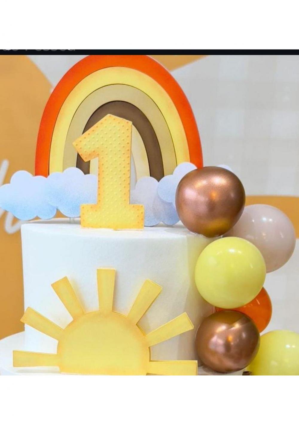 Arquivo de corte topo de bolo Sol Cute