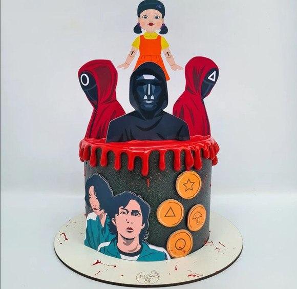 Arquivo de corte topo de bolo Round 6