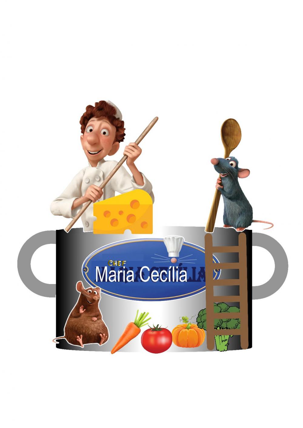 Arquivo de corte topo de bolo Ratatouille