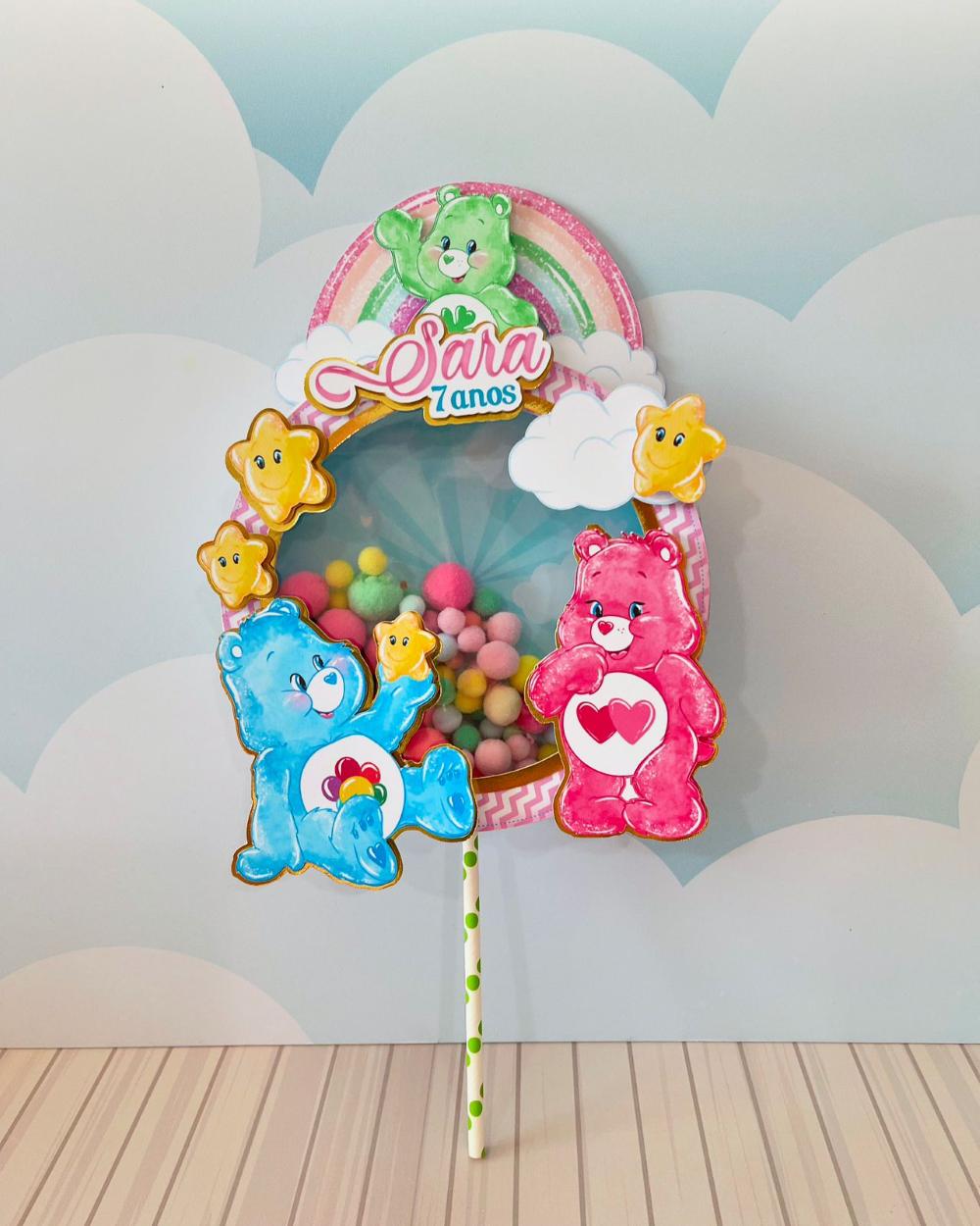 Arquivo de corte topo de bolo Ursinhos Carinhosos