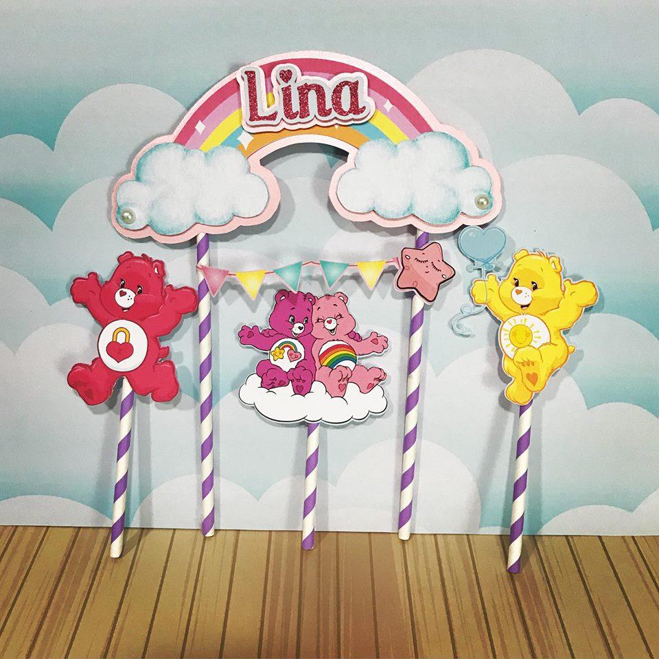 Arquivo de corte topo de bolo Ursinhos Carinhosos