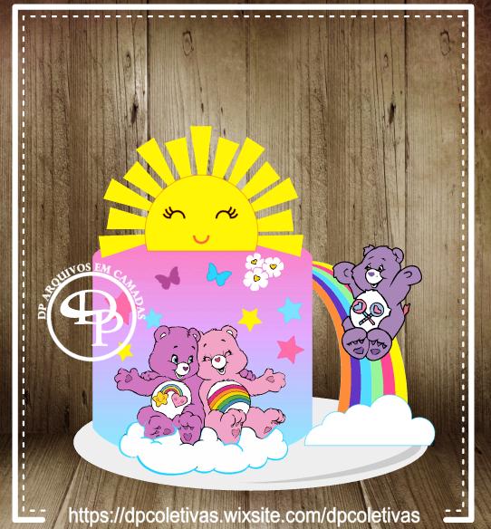 Arquivo de corte topo de bolo Ursinhos Carinhosos