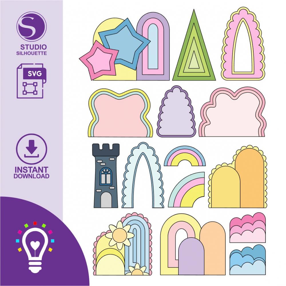 Arquivo de corte topo de bolo Painéis