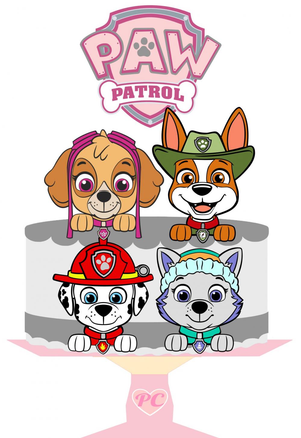 Arquivo de Corte Topo de Bolo Patrulha Canina