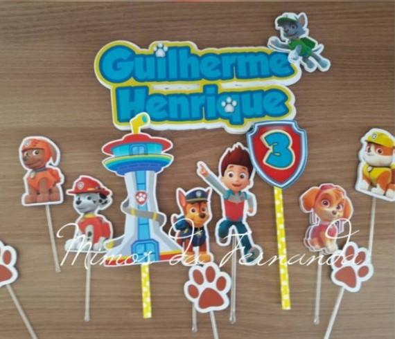 Arquivo de Corte Topo de Bolo Patrulha Canina