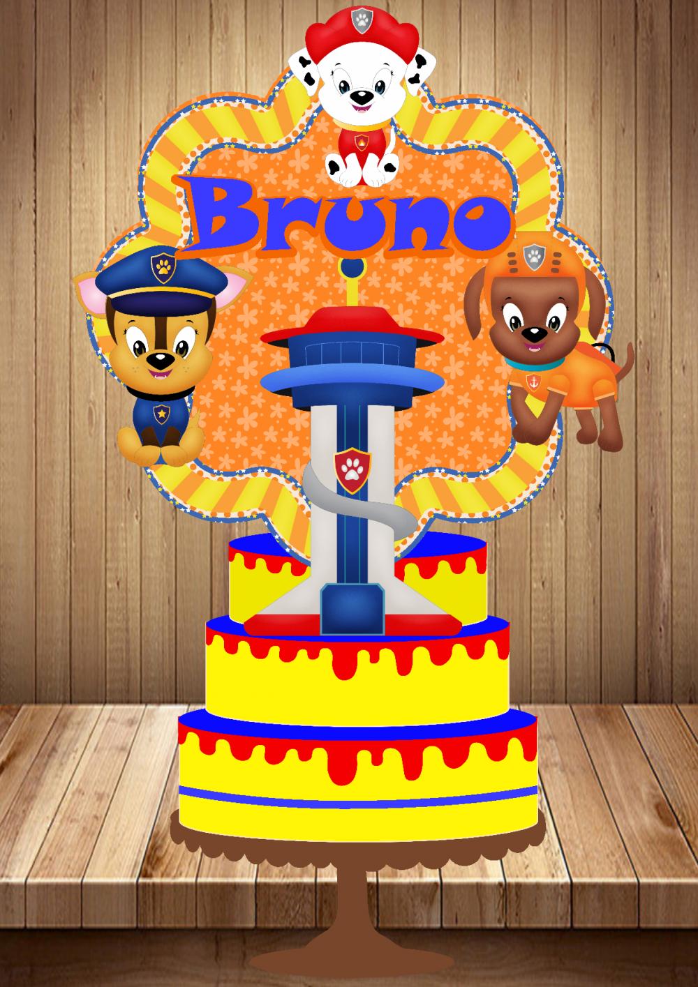 Arquivo de Corte Topo de Bolo Patrulha Canina