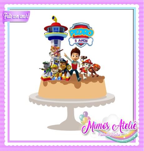 Arquivo de Corte Topo de Bolo Patrulha Canina