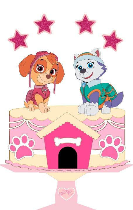 Arquivo de Corte Topo de Bolo Patrulha Canina