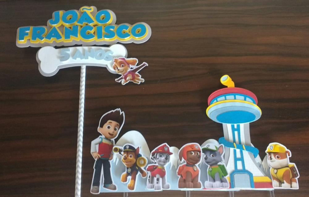 Arquivo de Corte Topo de Bolo Patrulha Canina