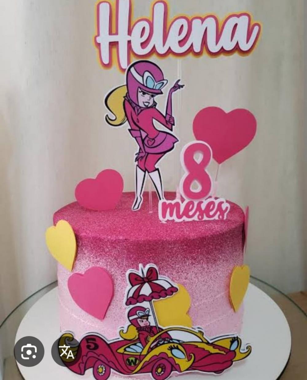 Arquivo de Corte Topo de Bolo Penelope Charmosa