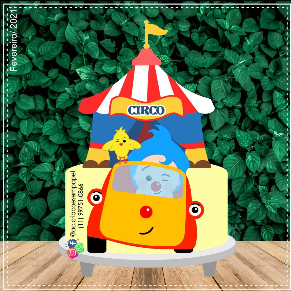 Arquivo de corte topo de bolo Palhaço Plim Plim