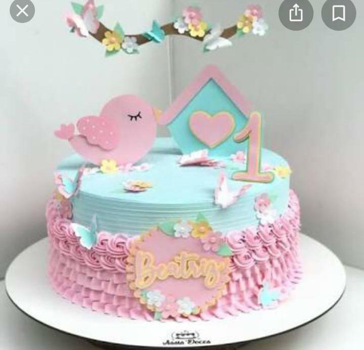 Arquivo de corte topo de bolo Passarinho