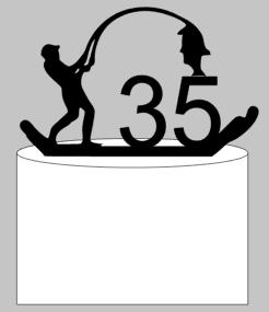 Arquivo de Corte Topo de Bolo Pescaria