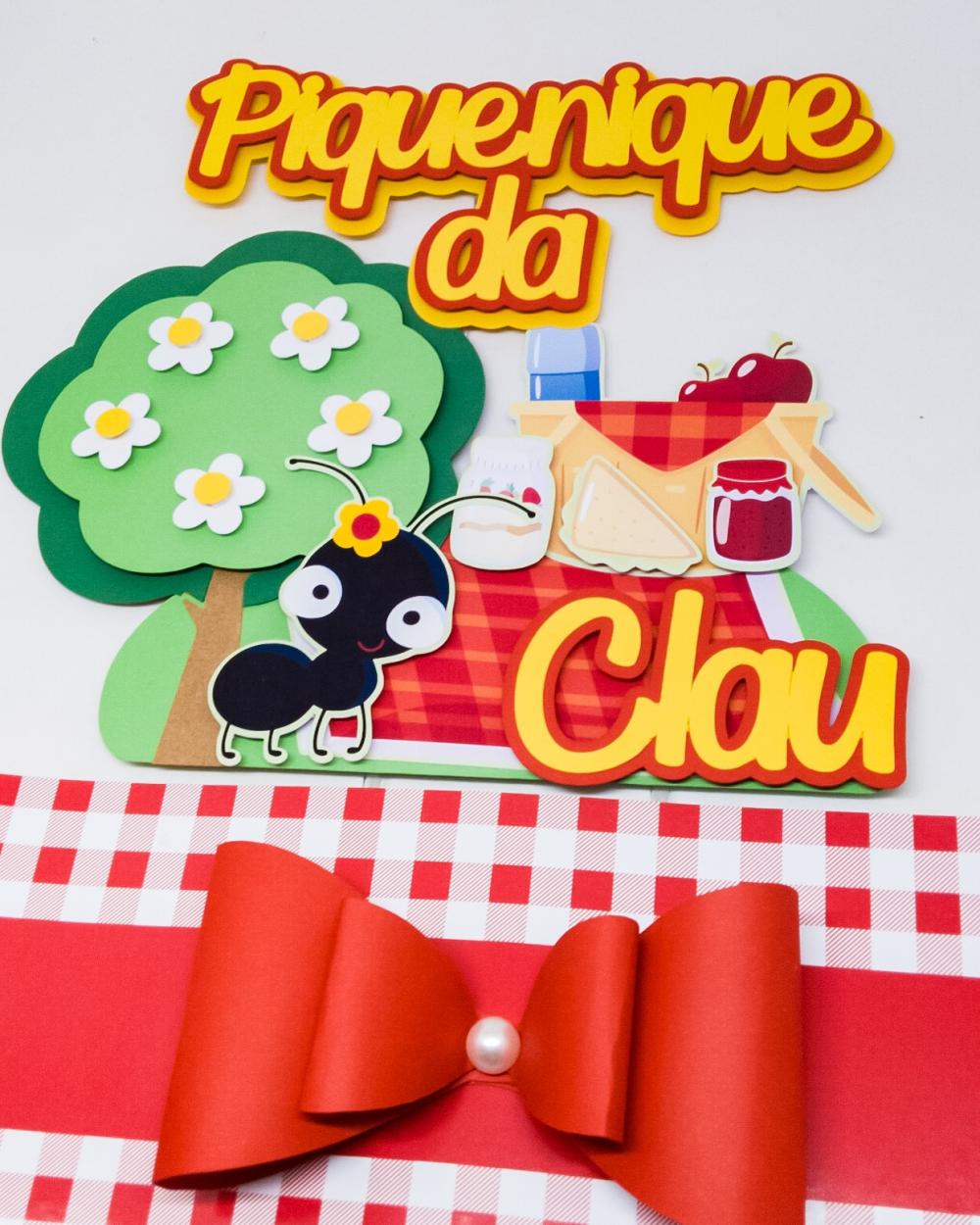 Arquivo de corte topo de bolo Pic Nic