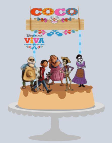 Arquivo de corte topo de bolo Viva a Vida é uma Festa