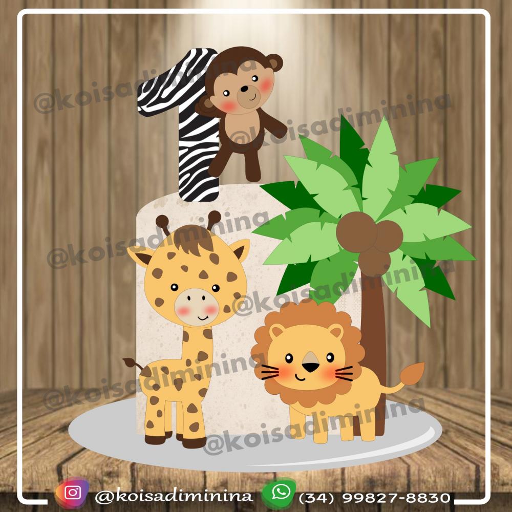 Arquivo de corte topo de bolo Safari