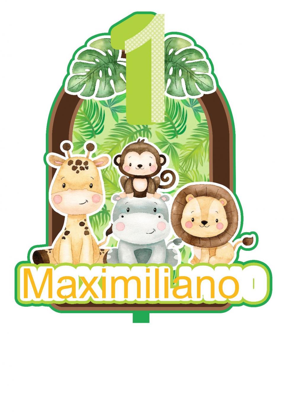 Arquivo de corte topo de bolo Safari